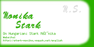monika stark business card